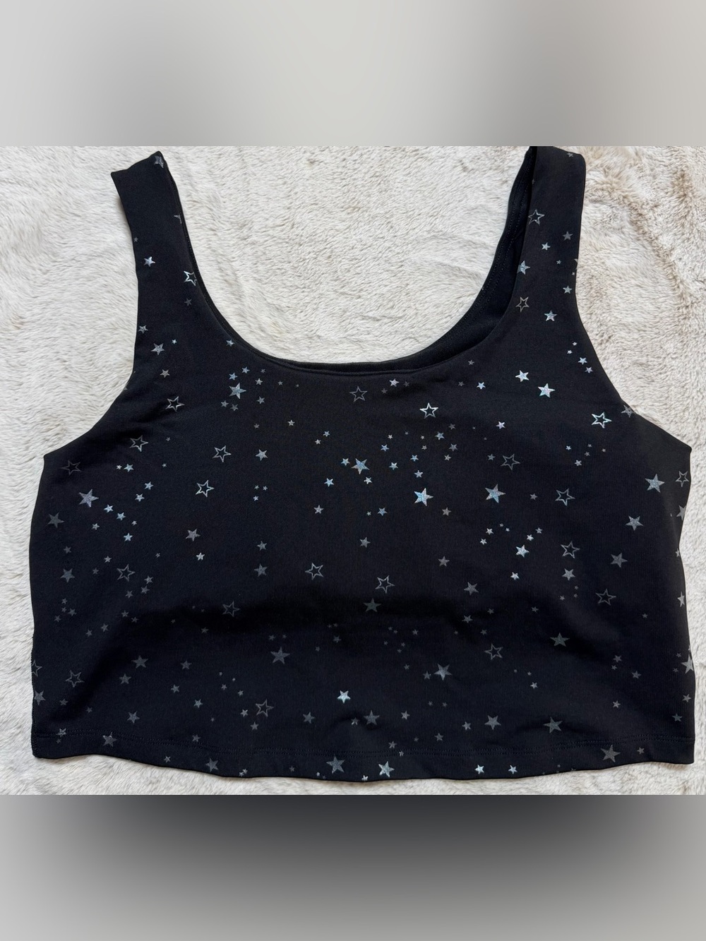 Beyond Yoga Black Star-Print Sports Bra and Leggings Set 1X - Picture 4 of 12